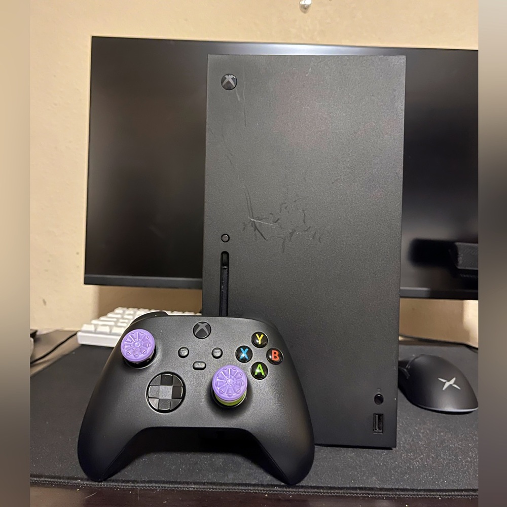 Xbox Series X with Controller and Keyboard